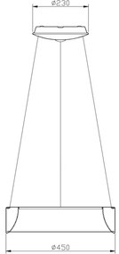 Deko-Light 342122 - LED Dimmelhető csillár SCULPTORIS LED/27W/230V 3000K átm. 45cm