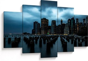 Kép - Kilátás a New York-i felhőkarcolókra (150x105 cm)