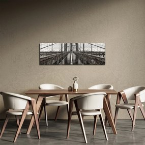Kép - Brooklyn híd (órával) (90x30 cm)