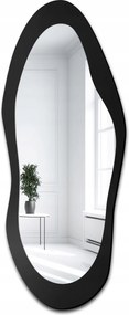 Presto szabálytalan tükör fekete Mdf keretben 40x100 fali