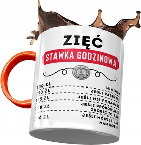 Narancssárga Bögre Vőnek Születésnapra Ajándék Nyomtatott Fotóval