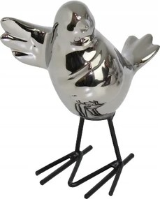 Madár a lábakon ezüst silver DEcodomi