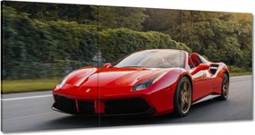 Vászonkép 60x30 Piros Ferrari út