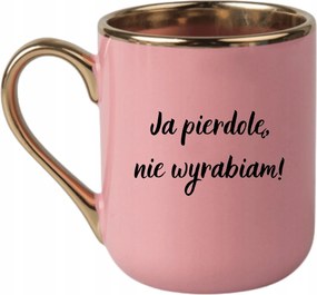 Bögre Elegáns Rózsaszín Arany Rant Vicces Ajándék Nem Gyúrom
