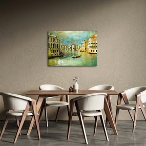 Kép - velencei csatorna és gondolák (70x50 cm)