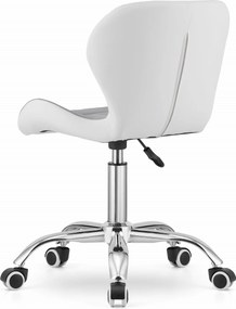AKCIÓ Szürke-fehér AVOLA irodai szék műbőrből II. osztály