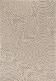 Bézs szőnyeg nappaliba ,modern kivágott geometrikus minta 200x280cm