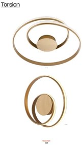 Redo 01-1790 - LED-dimmelhető fali lámpatest TORSION LED/27W/230V bronz