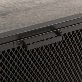 vidaXL szürke fém és MDF tárolószekrény 72 x 36 x 82 cm