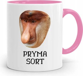 Bögre Rózsaszín Hordozó Janusz Pryma Sort Ajándék fényképes nyomtatással