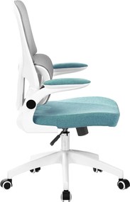 Irodai szék, barna/neomint/fehér, RAMIRO