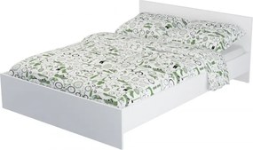Pietro II NEW Kétszemélyes ágykeret 140x200, ágyráccsal Fehér
