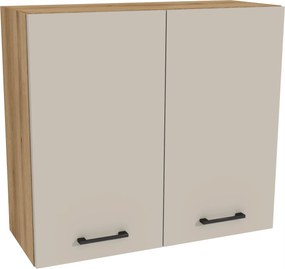 Konyhaszekrény felső 80/72 Capri korpusz tölgy Evoke front kasmír matt