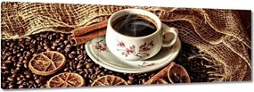 Vászonkép 60x20 Kávéscsésze vaníliával