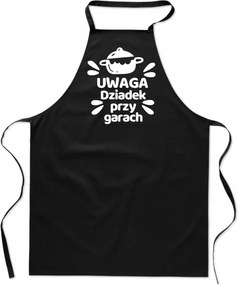 Konyhai Kötény fekete Nagypapa A Garázsban ajándék Nagypapa Napja FA_428_cz