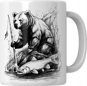 Medve bögre Horgászbot Ajándék Medve Ajándék Maci