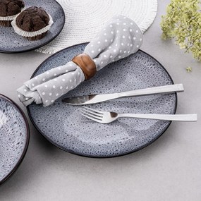 Ezüstszínű rozsdamentes acél evőeszköz készlet 24 db-os Bright – Orion