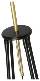 Állólámpa TEGOLA 1xE27/60W/230V fekete/arany