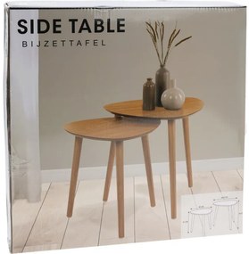 Konferenciaasztalok szettje, fenyő, 2 db