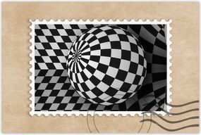 Poszterek 90x60 Absztrakt fekete-fehér