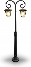 Kerti lámpa V-tac 2XE27 1410mm IP44 Fekete