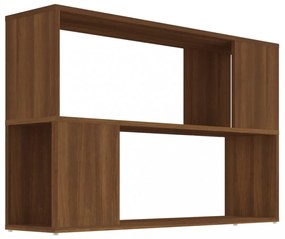 füstös tölgy színű szerelt fa könyvszekrény 100x24x63 cm