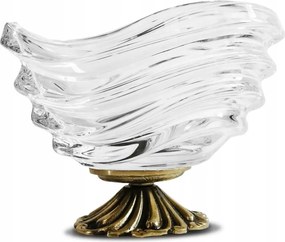 Dekorációs termék Üveg Sárgaréz Patera tál Bohemia Kristály