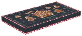 Karácsonyfadísz porcelán mézeskalács forma díszdobozban Gingerbread