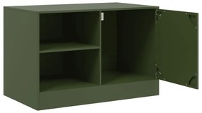 2 db olívazöld acél TV-szekrény 67 x 39 x 44 cm