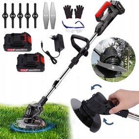 3AZ1BEN Akkumulátoros Fűszegélynyíró Állítható Fejjel 2xAKU Kertbe