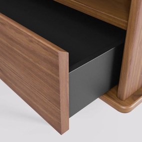 Carolin TV-állvány diófa dekorral - Kave Home