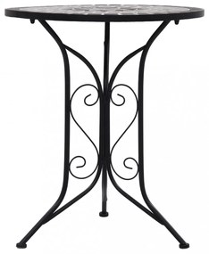 szürke kerámia mozaikos bisztróasztal 60 cm
