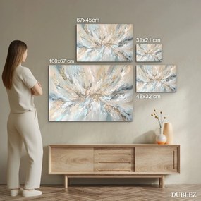 DUBLEZ | Absztrakt fakép - Arany örvény