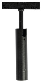 Modern fekete spotlámpa 1 fázisú sínrendszerhez - Slimline Uzzy