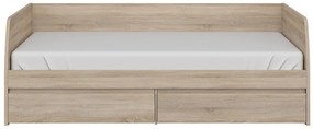 Egyszemélyes ágy 90 cm Noella (szonoma tölgy) (ágyráccsal). 1053146