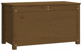 mézbarna tömör fenyőfa tárolóláda 80x40x45,5 cm