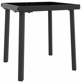 Napozóágy asztallal 2 pcs Barna, fekete 40 x 40 x 40.5 cm