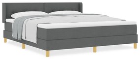 Boxspring ágy matrac, szürke, 180 x 200 cm, szövet