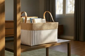 Csíkos tároló doboz 30 x 40 x 24 cm - l méret