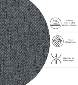 Szürke-natúr színű ágyneműtartós boxspring ágy 180x200 cm Faro – Maison de Rêve