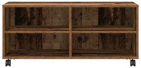 TV Szekrény Régi Fa 90x35x35 cm Műgyanta