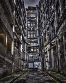 Poszter 40x50cm Lakóépület Glasgow-ban, Assaf Frank