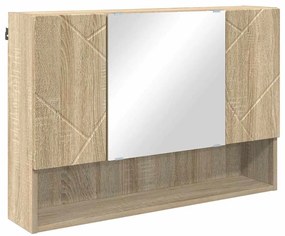 Fürdőszoba bútor szett 4 pcs sonoma tölgy 30 x 35 x 192 cm