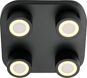 Nordlux modern LED mennyezeti lámpa clyde fekete nor2412256003