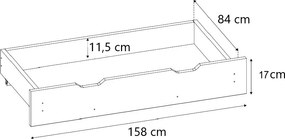 Gyermek tárolódoboz HÁZIKÓ D3 fenyő