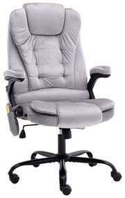 világosszürke bársony masszázs irodaszék