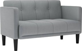 vidaXL világosszürke szövet loveseat kanapé 111 cm
