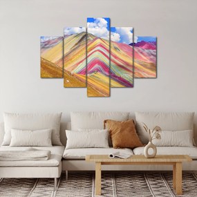 Kép - Rainbow Mountain, Peru (150x105 cm)
