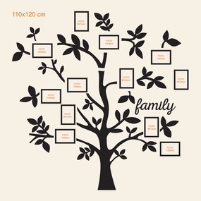 DUBLEZ | Fali fa dekoráció képkeretekkel – Family