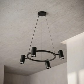 Brilagi - LED RGBW dimmelhető, kábelen függesztett csillár SELE 4xGU10/6,5W/230V fekete